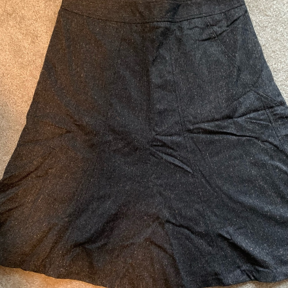 Elegant BlackBrown tweed Women's Skirt